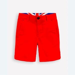 Mini Boden Sz 7 Chino Shorts Strawberry Red